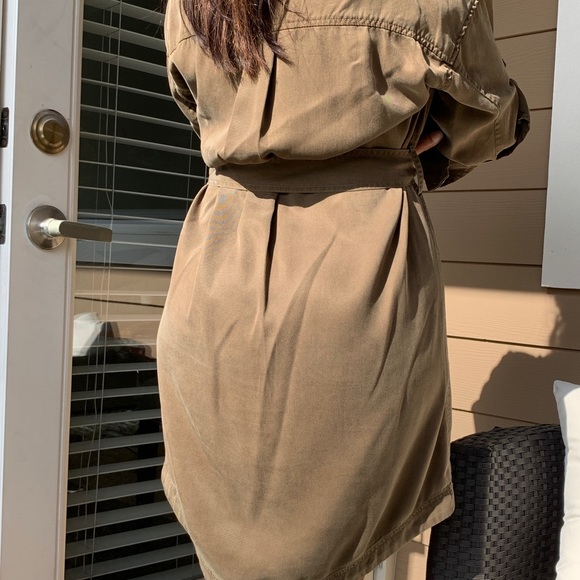 Nice Kaki Dress hardly worn ! - Picture 3 of 5